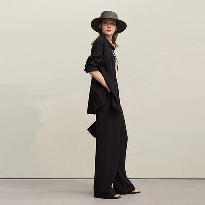 Woman Trousers 2026 Autumn New Hollow Lace Loose Shirt Separate Casual Shorts Versatile Wide-leg Women's Pants 12641014