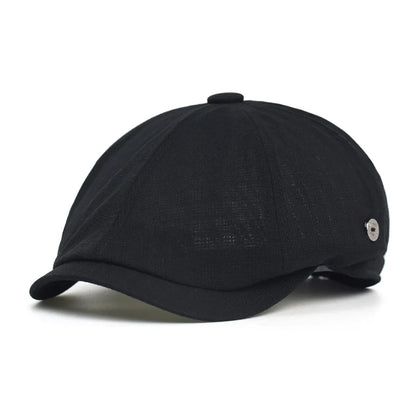 Spring Summer Breathable Mesh Newsboy Caps Men Woman Casual Beret Flat Ivy Cap Soft Solid Driving Fashion Peaked Cap Unisex