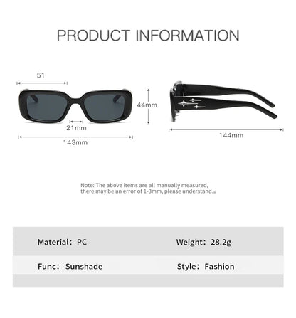 Cycling Retro Y2K Style Small Square Sunglasses Women kitten Eye Sunglasses Fashion Colorful Mirror Goggles Punk Suns Glasses