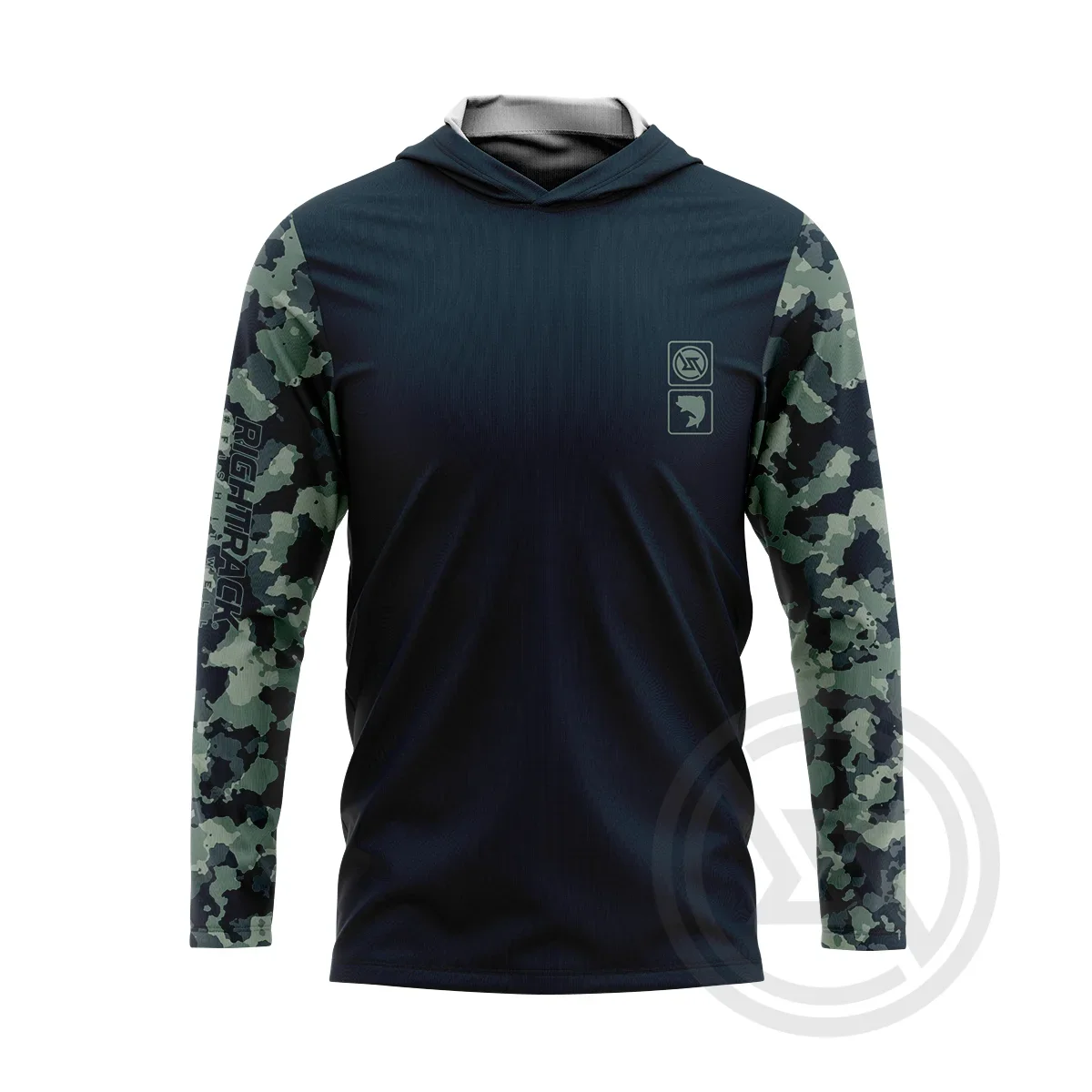 RT Camo Hoody Fishing Shirts Summer Outdoor Long Sleeve Mesh UPF Sunscreen Gear Angling Clothing