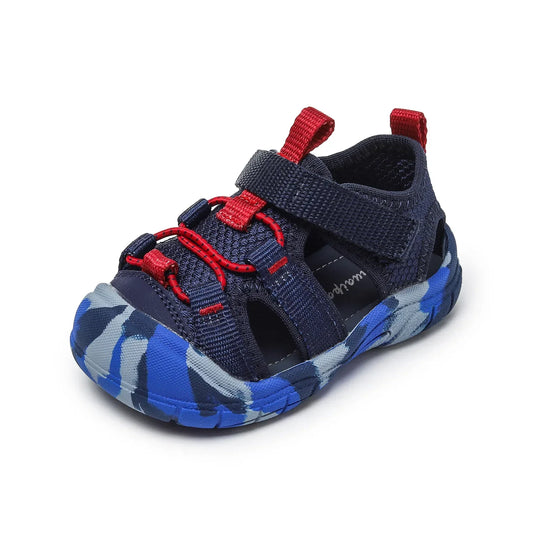 Baby Camouflage Sandals Boys Anti-kick Anti-slip Sport Sandals Girls Breathable Mesh Sandals
