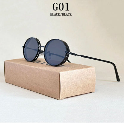 2025 Oval Sunglasses Women Trendy Retro Vintage Steampunk Sunglass Men Fashion Glasses Lentes De Sol Mujer Lunette Soleil Femme