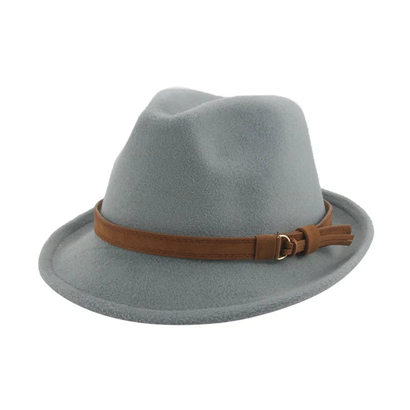 Hats for Women Fedora Winter Cowboy Hat Top Wool Khaki Green Black Jazz Caps Gentlemen Hats for Men Pamelas Y Tocados Para Bodas