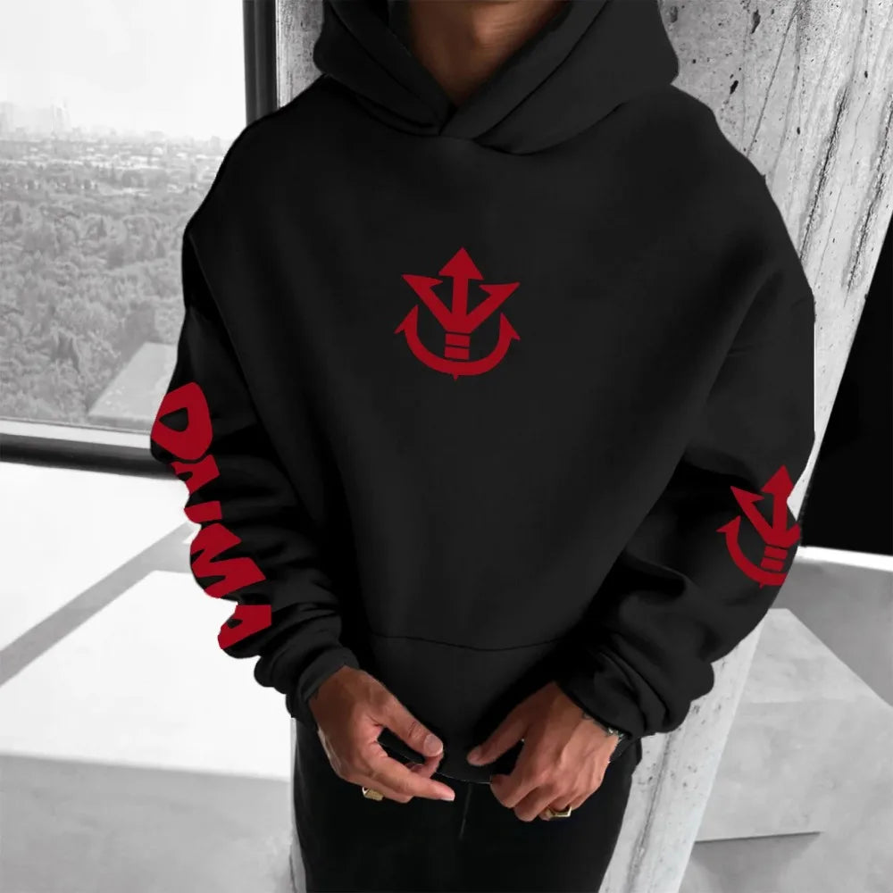 Dragon Ball Men's Hoodie Sweater Goku Super Saiyan 4 Japanese Anime Summer Autumn Boys Children's Long Sleeve Parent-Child Wear