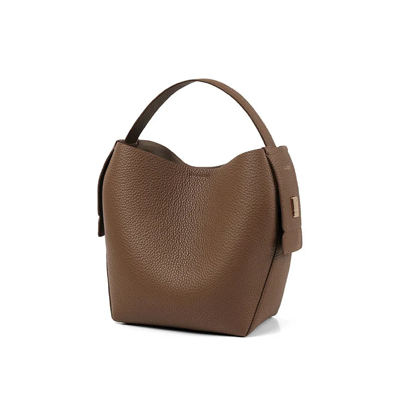 Original Brand Genuine Leather Ladies Handbag Shoulder Crossbody Bag Portable Bucket Bag Female Bags Women's bag