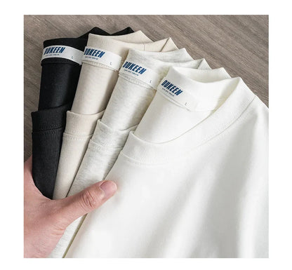 Upf50+ Sorona Fabric Coolness T-Shirt Men Short Sleeve Summer Sun Ice Silk Solid Color Antibacterial Tshirt Men's Clothes
