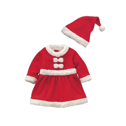 2025 Baby Girl Boy Christmas Costumes Red Santa Claus Suit Festival Halloween Cosplay Sets Christmas Baby Clothes