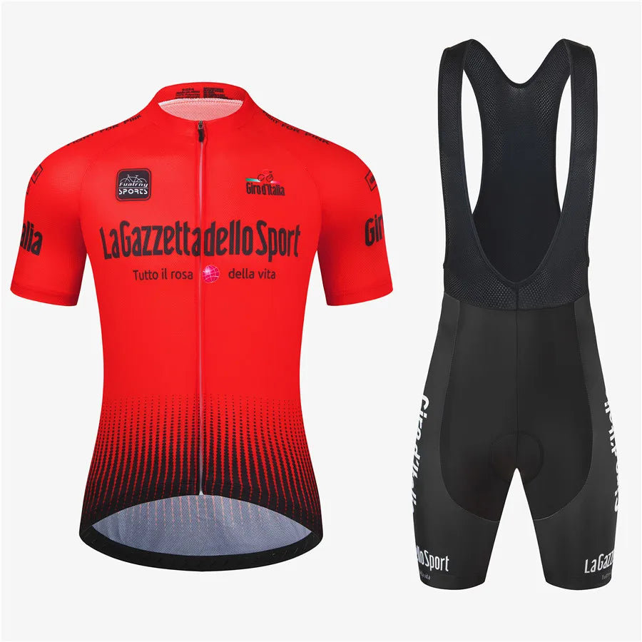 Tour Of Italy Bicycle Clothes Cycling Jersey Set Summer Road Bike Short Sleeve Cycling Clothing Men Mtb Jersey Set Sport Wear