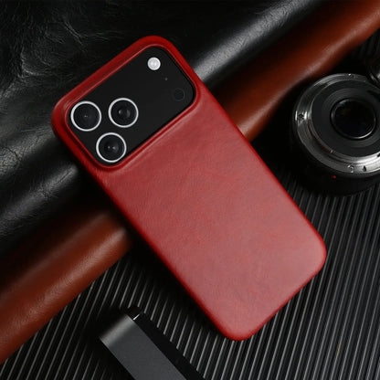 Vintage Oil Wax Full Covered Genuine Leather Case For Iphone 17 Pro Max 16 15 14 13 12 11 for Magsafe Magnetic Phone Cover Cases