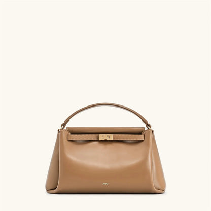 Carmen Lock Handbag 2026 New Women's Crossbody Small Square Purse Vegan Leather Top Handle Shoulder Bag for Daily Commute