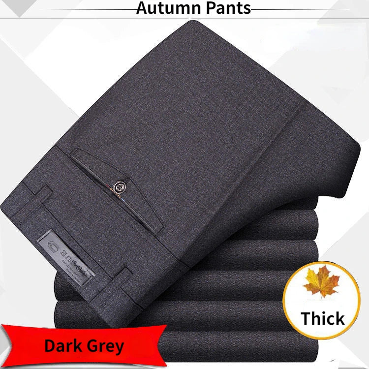 High Quality Men's Suit Pants Classic Summer Spring Pants High Waist Autumn Trousers Business Casual Pant Dropshipping Gozbkf