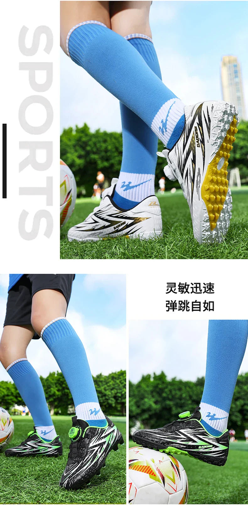 Kids Soccer Shoes FG/TF Football Boots Professional Cleats Grass Training Sport Footwear Boys Outdoor Futsal Soocer Boots 28-39