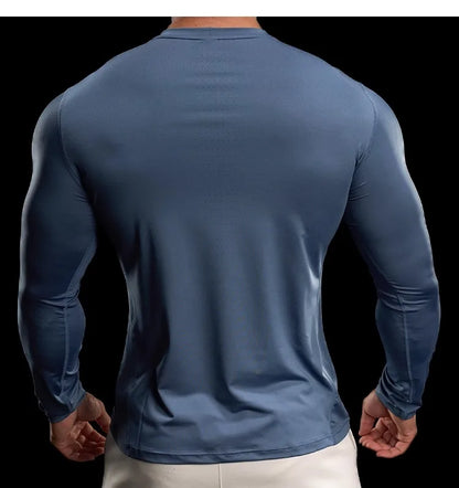 Autumn Sports Gym Fitness Clothes Tights Long-sleeved Running Training Bottoming Tops Long-sleeved T-shirts High Elasticity