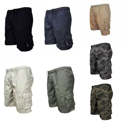 New Men Casual Loose Cargo Shorts Summer Outdoor Sports Pants Youth Fashion Streetwear Hiking Beach Short Trousers Plus Size