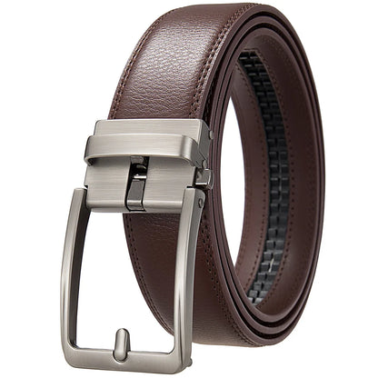 Fashion Designer Men's Belt Genuine Leather Belt Men High Quality Luxury Business Automatic Belt Men