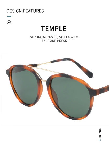 Fashion Polarized Sunglasses Men Women Metal Frame Pilot Sun Glasses UV400 Protection Shade