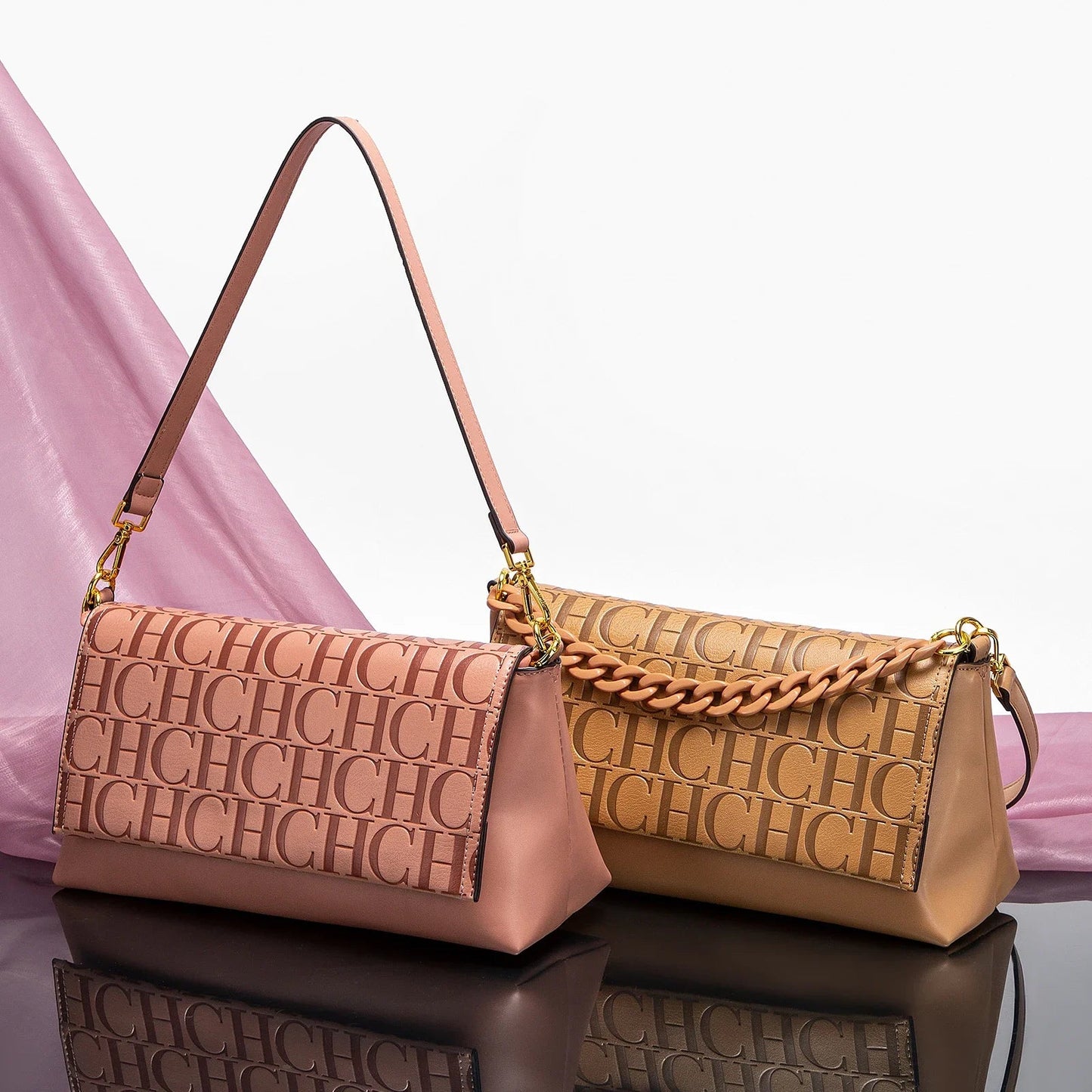 Classic New Solid Color Rectangular Women's Shoulder Bag Fashion Retro Party Multi Functional Occasion Chain Bag