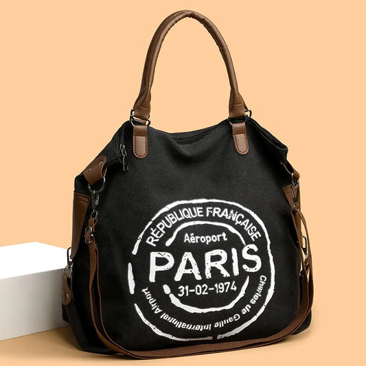 Women's Handbag Women's Shoulder Bag Fashion Purse Vintage CANVAS Bag Large Capacity Handbag Inclined Shoulder Bag Mom's Bag