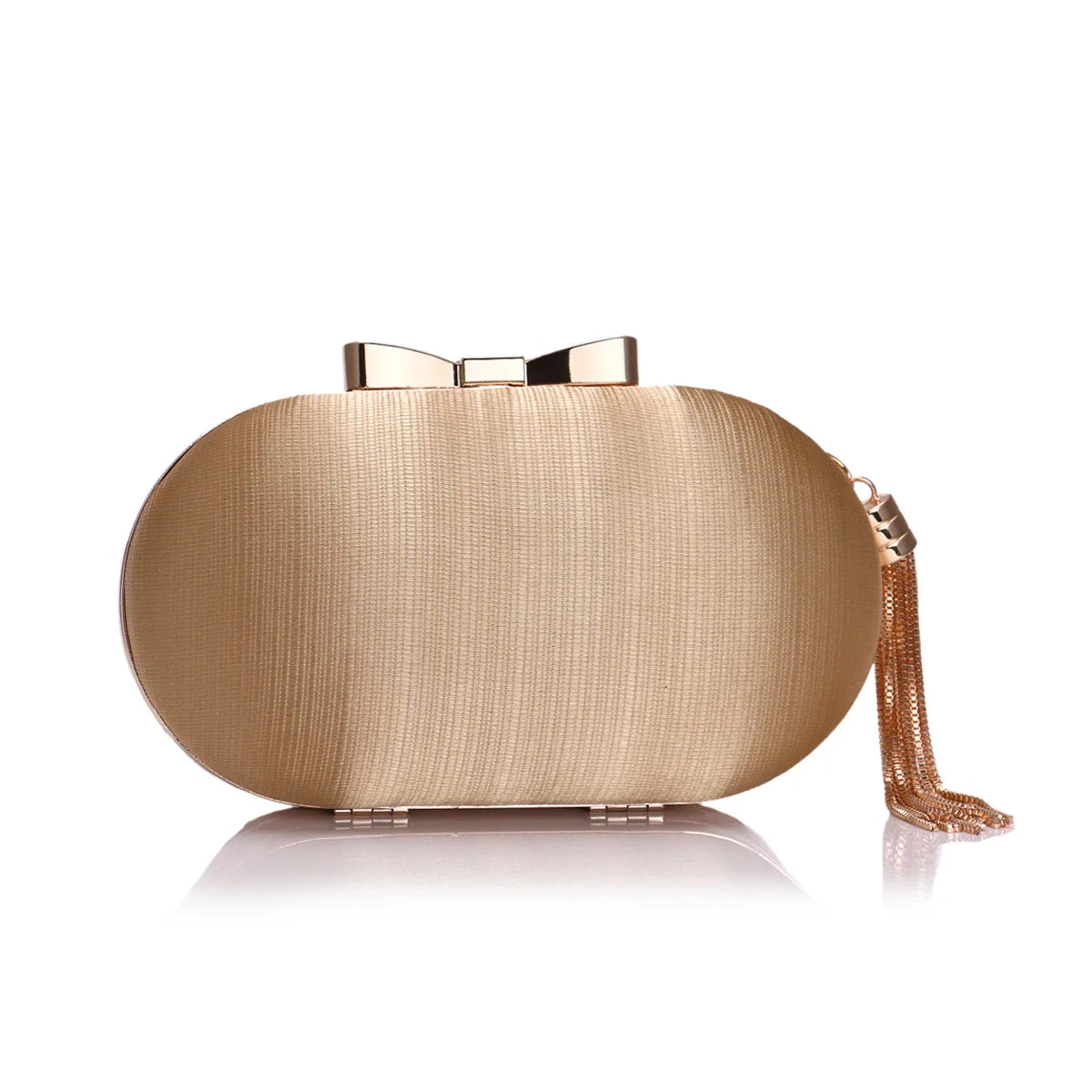 Criss Cross Fashion Evening Bags Woman Tassel Metal Day Clutch Mixed Lady Party Handbags Satin Wedding Bridal Purse