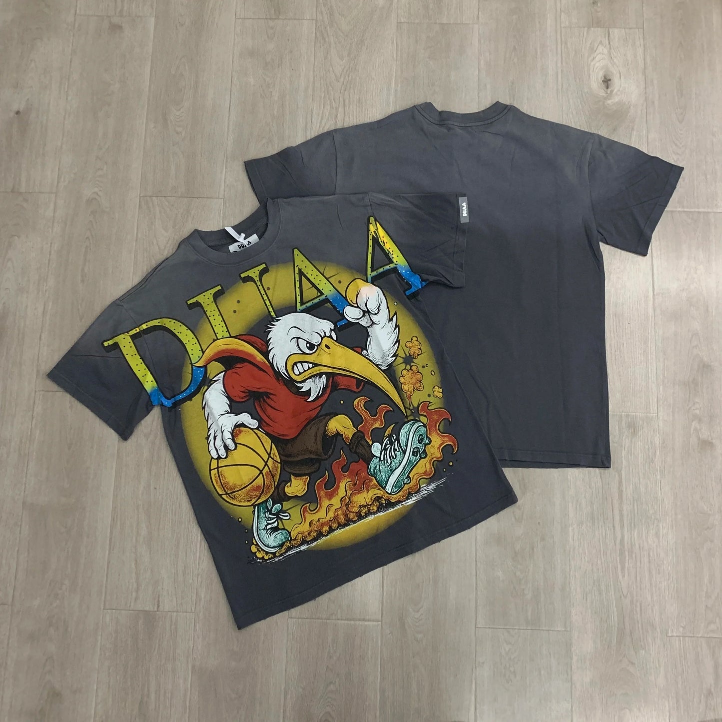 Car Letter Rhinestone Washed Cotton Short Sleeve Tshirts for Men and Women Harajuku Hip Hop Loose Shinning Diamond Tees Oversize