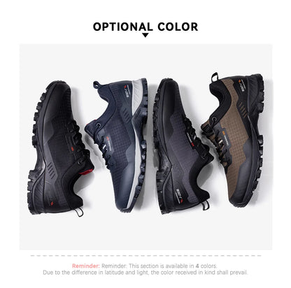Men Hiking Shoes New Outdoor Climbing Waterproof Non-slip Wear-resistant Sneakers Male Casual Lace-Up Walking Shoes ﻿