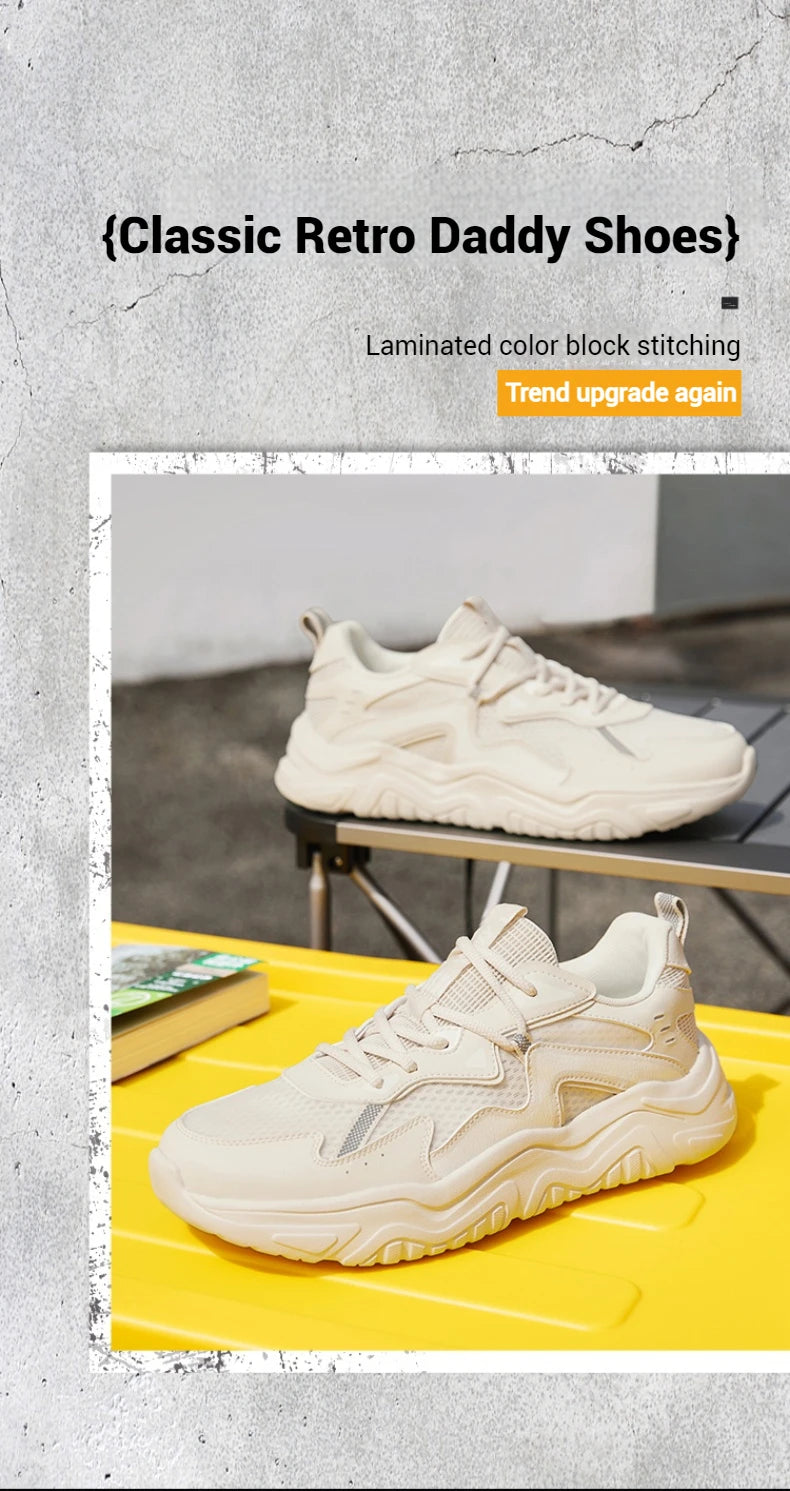 Men Casual Sport Shoes Retro Soft Lightweight Running Wear-resistant Breathable Comfortable Sneaker Male 672426772F