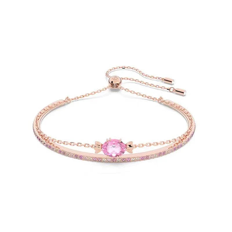 Candy Colorful Imitation Crystal Dopamine Unique Design Choker Necklace Bracelet Earrings, Jewelry for Women Bridal Gift