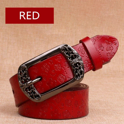 2026  new Women's Belt   Prints  Fashion High Quality Pin Buckles Fancy Vintage Belt New Trend Belt Belts For Women