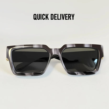 Brand Design Square Sunglass Men Vintage Retro Millionaire Sunglasses Women Thick Frame Fashion Glasses Dropshipping Gafas De So