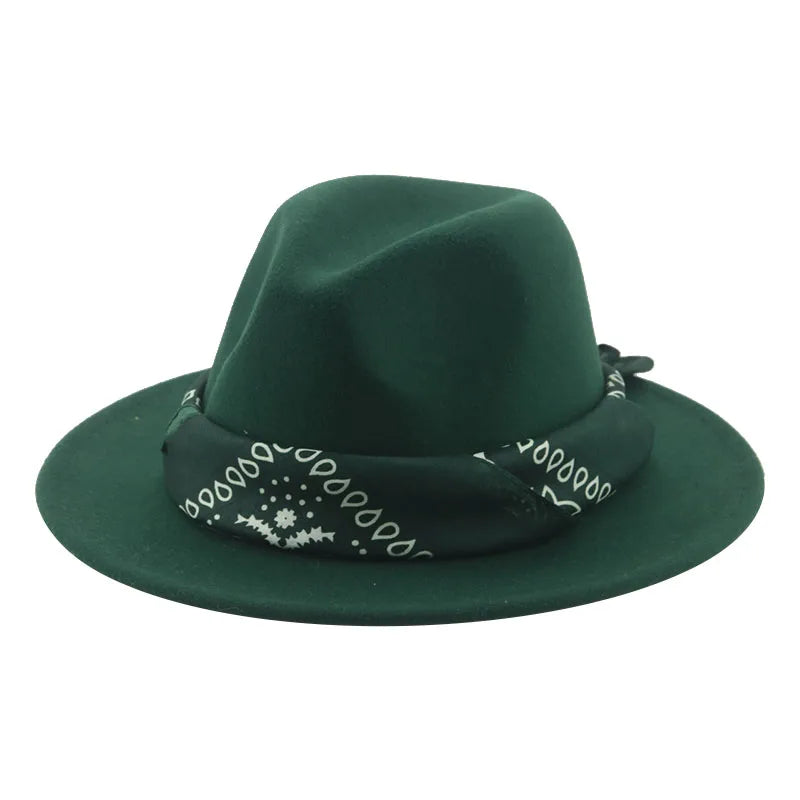 Hats for Women Fedoras Felted Hat Men Women Band Western Cowboy Jazz Caps Dancer Outdoor Women Fedora Hat шляпа женская шляпа