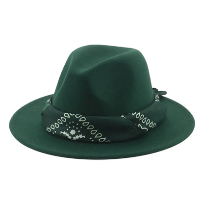 Hats for Women Fedoras Felted Hat Men Women Band Western Cowboy Jazz Caps Dancer Outdoor Women Fedora Hat шляпа женская шляпа