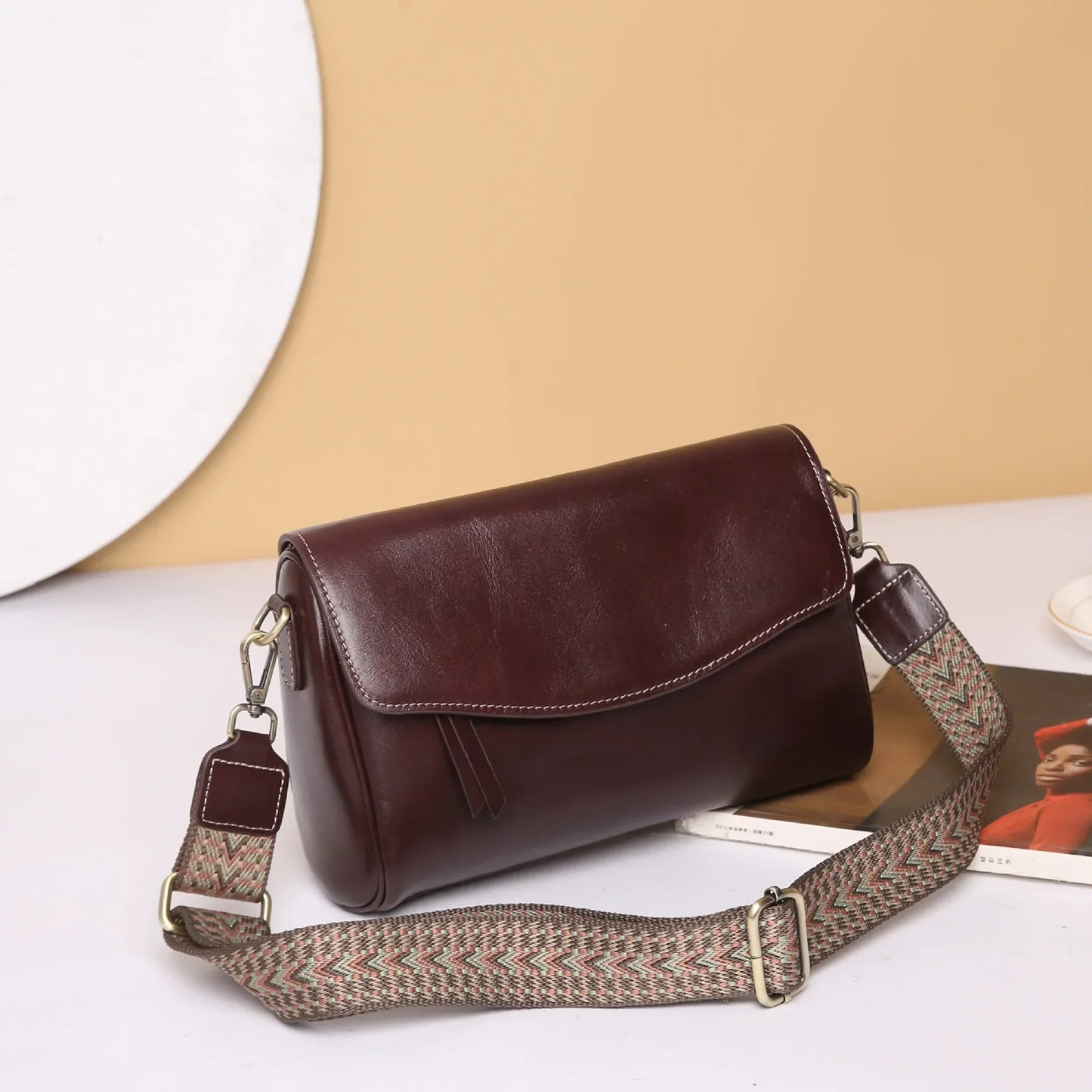 Women's Genuine Leather Shoulder & Crossbody Bag Minimalist Design for Office, Dinner & Weekend Outings Durable Everyday Handbag