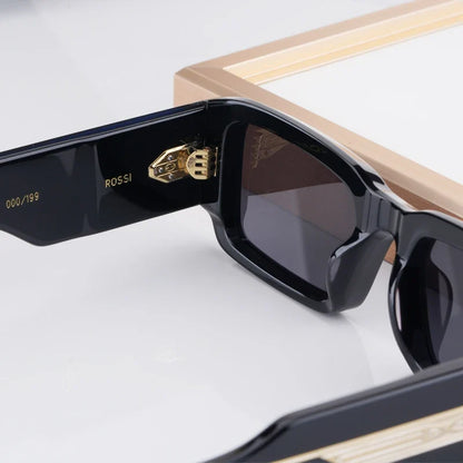 Handmade Thick Acetate Classical Sunglasses Rectangle Luxury Brand Design Style Top Quality Patchwork UV400 Unisex Gafas