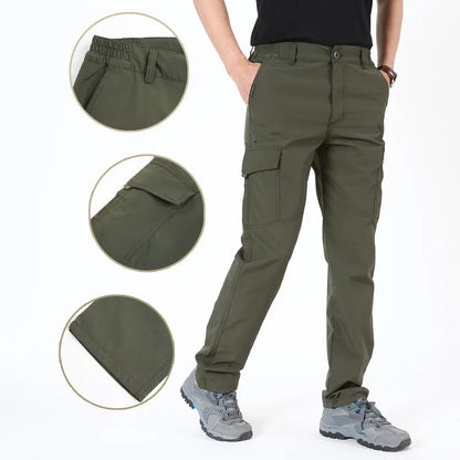 2026 Outdoor Work Tactical Pants Men Spring Autumn Casual Cargo Trousers Waterproof Hiking Pant Elastic Traveling Workwear Pants