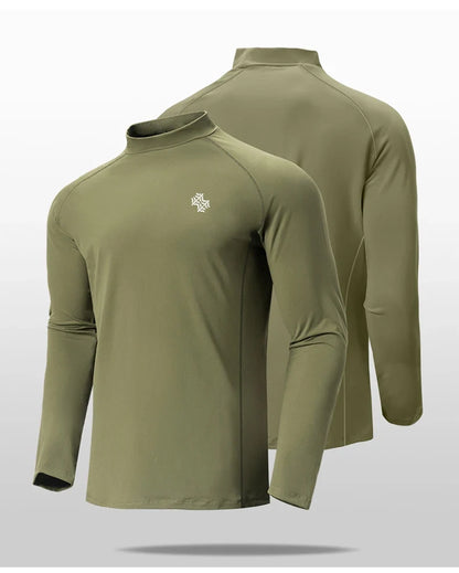 Men's High Quality Cycling Hiking Outdoor Sports Long Sleeve T-Shirt Leisure Speed Dry Running Fitness Sports Clothing Tops