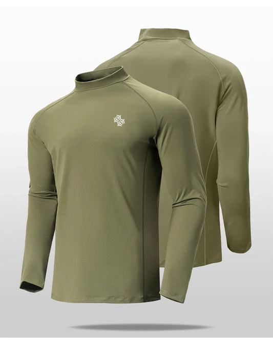 Men's High Quality Cycling Hiking Outdoor Sports Long Sleeve T-Shirt Leisure Speed Dry Running Fitness Sports Clothing Tops