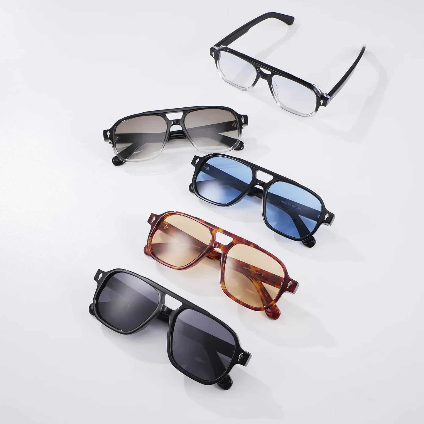 High Quality Double Beam Large Frames Sunglasses Man Sports Travel Driving UV Protection SUN GLASSES Support Prescription Lenses