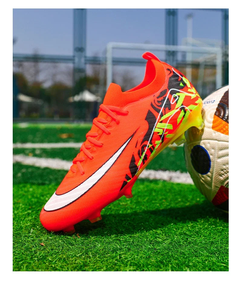 New Men Soccer Shoes Sneakers Original Football Boots Training Long Spikes Drop Shipping Futsal Cleats Match Ultralight Indoor