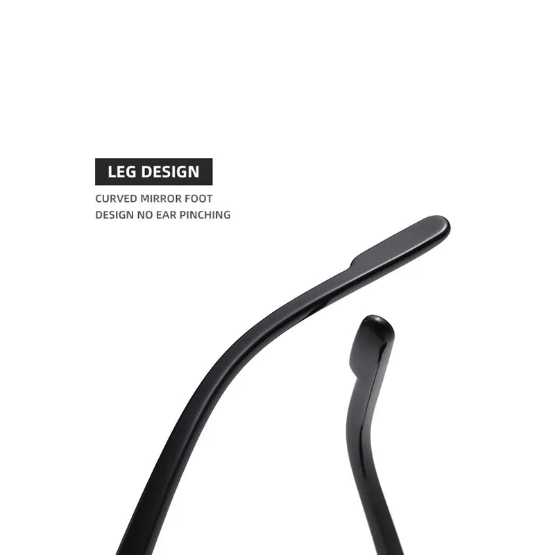Semi-Rimless Sunglasses For Men Vacation Square Sunglasses Women Trendy Vintage Fashion Glasses Gafas De Sol Hombre Zonnebril