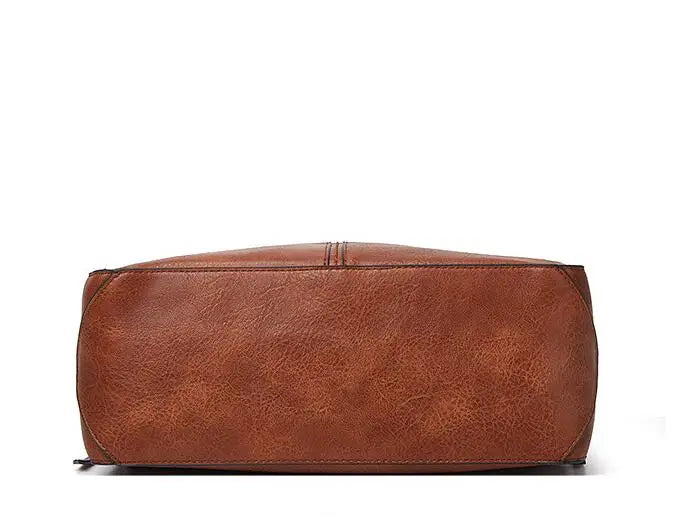Hobo Bag Leather Women Handbags Female Leisure Shoulder Bags Fashion Purses Vintage Bolsas Large Capacity Tote Bag