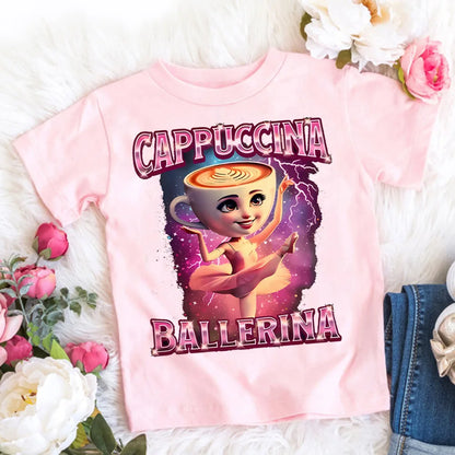 Italian Brainrot T-Shirt Kids Cartoon Anime Print Clothes Round Neck Basic Boys Tops Absorbent Casual Shirts Gift