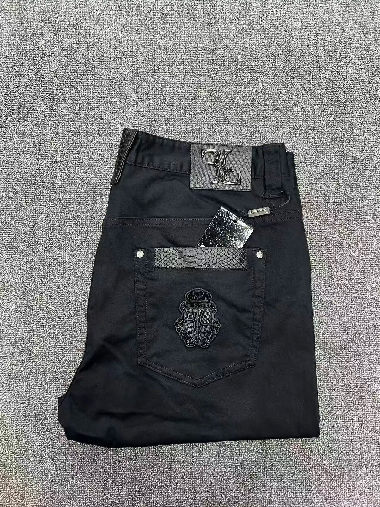 Jeans Men 2026 Spring Summer new fashion Embroidery comfortable elasticity outdoors Big size 34-42 Pants