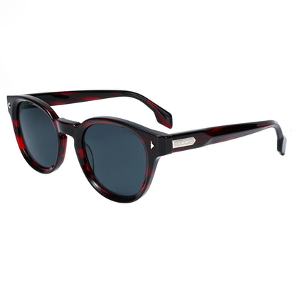 Designer New Dark Red Acetate Sunglasses Retro Full Frame Lightweight UV400 Non-Polarized Eyewear