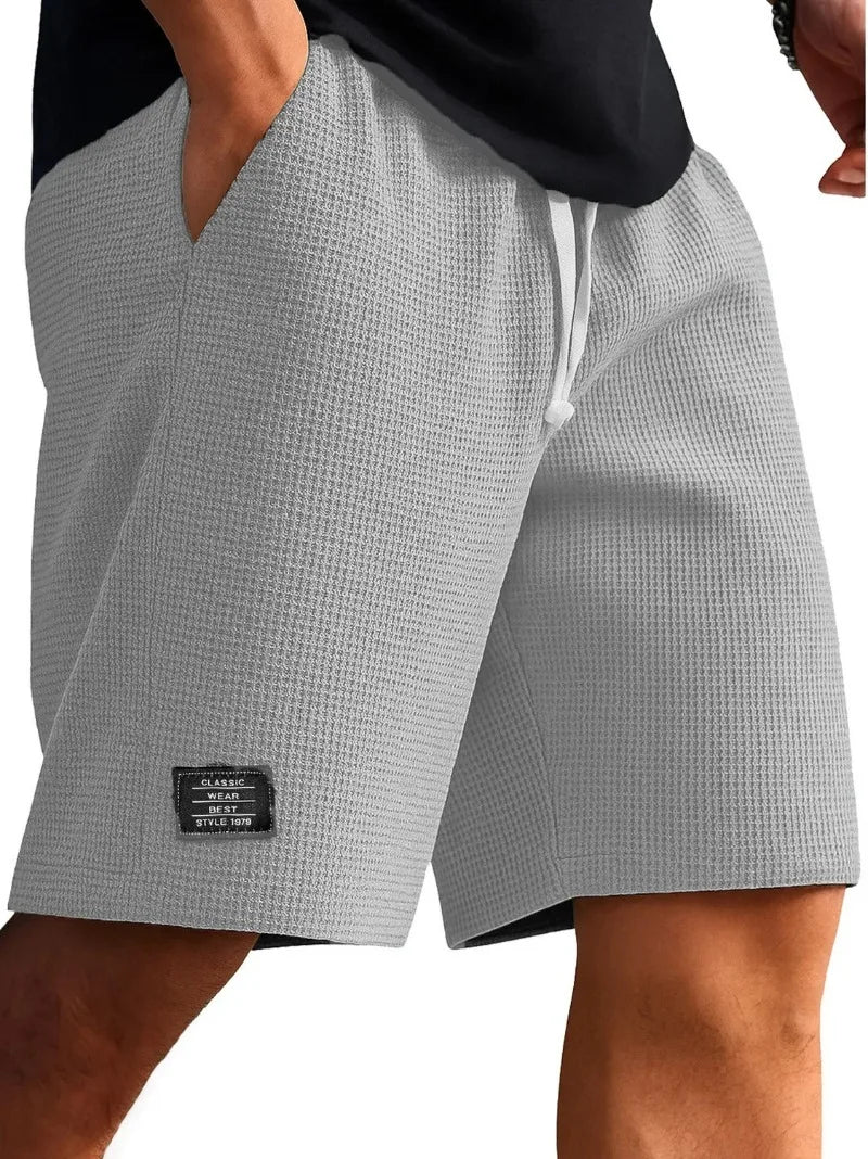 Fashion Sport Shorts for Men Streetwear Harajuku Casual Short Pants Men's Summer Sweatpants Retro Solid  Men Clothes Male Roupa