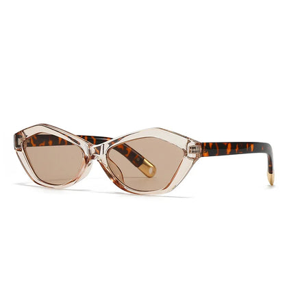 Fashion UV400 Cat Eye Sunglasses for Women Outdoor Stylish Retro Eyewear with Unique Temple Design Sun Glasses Gafas De Sol
