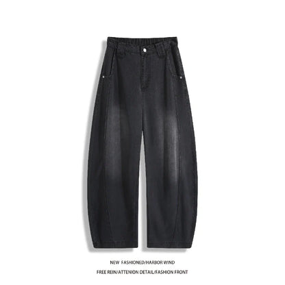 Man Pants Mens Jeans Summer New High Street Fashion Casual Thin Ice Silk Curved Blade Trousers For Men