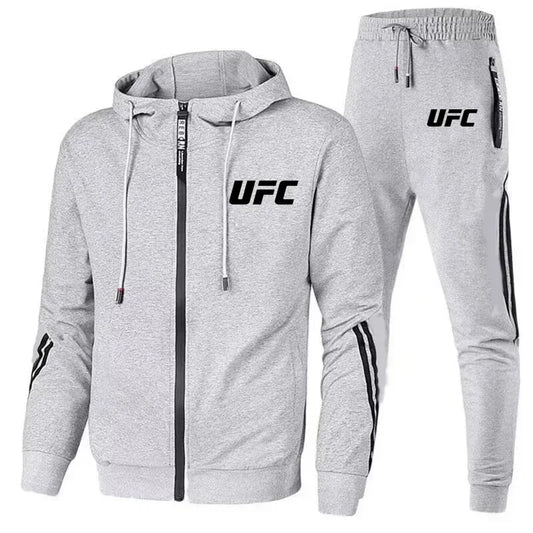 2025 Autumn Men's Casual Sportswear Set, New Fashion UFC Pants and Jackets, Outdoor Motorcycle Comfort Men's Sportswear Set