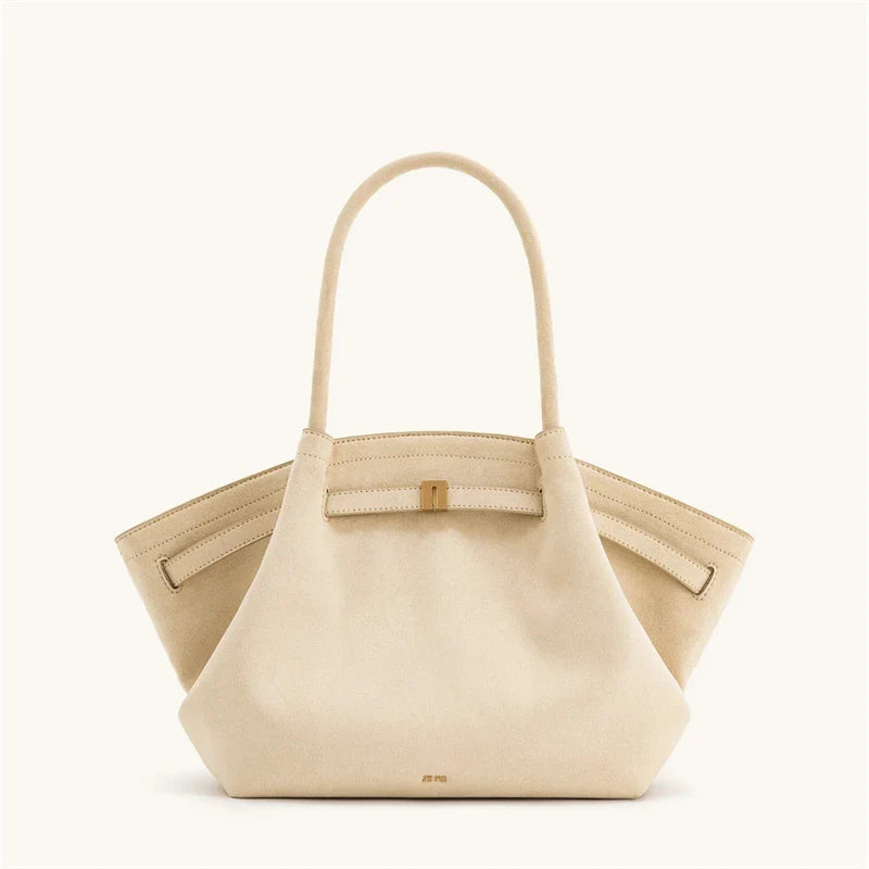 Women's High Quality Vintage Dumpling Bag Black Faux Suede, Vegan Leather Crossbody Shoulder Tote Handbag for Everyday