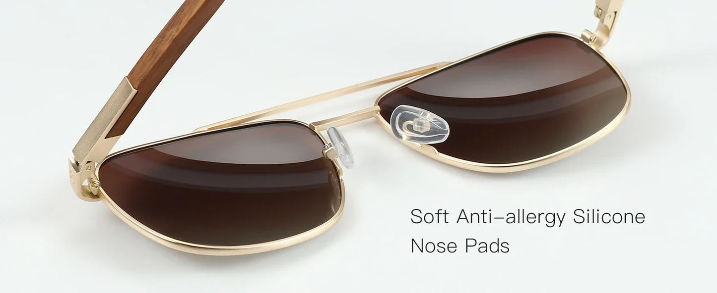 Metal Aviator Prescription Sunglasses for Men UV400 Polarized Shades Progressive Optical Sun Glasses