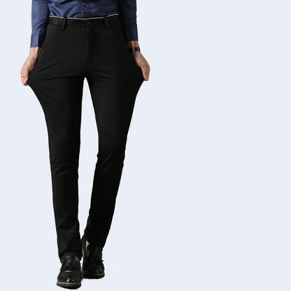 Black Suit Pants for Men Spring and Autumn Stretchy and Non-Ironing Office Trousers Slim Fit Formal Pants for Men Dress Pants
